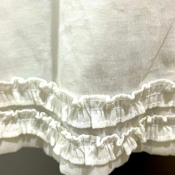 ELLE Off White Baby Dress with Pink Rose - Picture 6 of 8